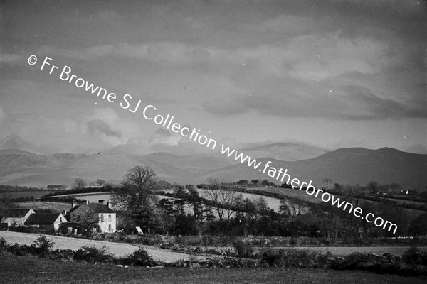 VARIOUS VIEWS OF TOWN AND MOURNE MOUNTAINS